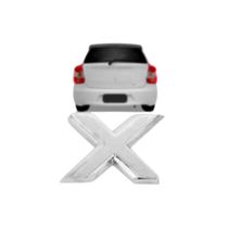 Emblema Letreiro X Cromado Etios 2013 a 2020