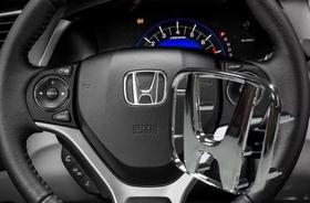 Emblema Logo HONDA Volante Cromado COM PINOS - Civic Fit City Hr-V