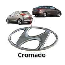 Emblema Logo Hyundai HB20 Tampa MALA 2013 2014 2015 2016 2017 2018 2019 2020 2021 Cromado