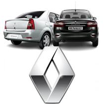 Emblema Logo Mala Cromado Logan Sandero 12/14 Duster Fluence .../12 9,1 x 7,5 cm