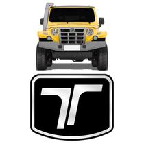 Emblema Logo Troller 2009/19 Adesivo Frontal Preto Resinado