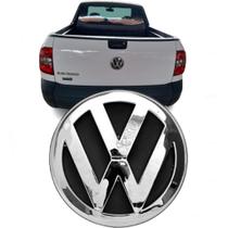 Emblema Logo Vw Porta Malas Saveiro G6 Cromado 13,0 cm Ø