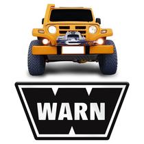 Emblema Logo Warn Troller Adesivo Dianteiro Resinado