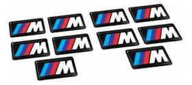 Emblema Logotipo Bmw M3 M5 M6 Kit Com 10 Und Bw38 Fk