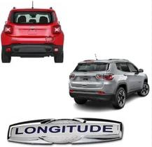 Emblema LONGITUDE - Renegade E Compass - Cromado