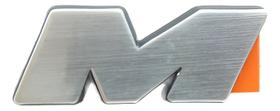 Emblema M Escovado - Gol 1995 96 97 98 1999 - 5cm