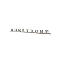 Emblema manuscrito kombihome inox fixação c/parafuso