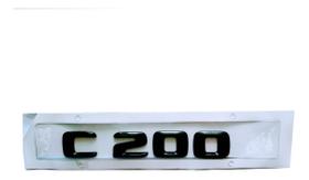 Emblema Mercedes C200 C 200 Preto Pronta Entrega
