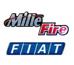emblema Mille fire mais Fiat resinados porta-mala Fiat uno