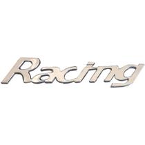 Emblema Nome Letreiro Racing Cromado Manuscrito Emblema Nome Letreiro Racing Cromado Manuscrito