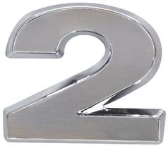 Emblema Numerico Caminhão VW Constellation Numero 2 Cromado Emblema Numerico Caminhão VW Constellation Numero 2 Cromado