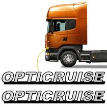 Emblema Opticruise Scania Adesivo Lateral Modelo Original