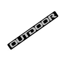 Emblema Outdoor Adesivo Resinado Preto Tampa Mitsubishi L200