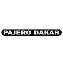 Emblema Pajero Dakar 2009 Até 2013 Adesivo Traseiro Resinado