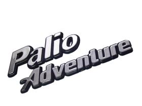 Emblema Palio Adventure 1996 1997 1998 1999 2000 Cromado com Fundo Azul
