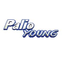 Emblema Palio Young Fundo Azul/cromado