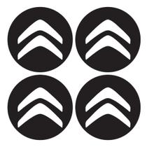 Emblema para Calota Citroen 48mm Preto 4 unidades Marçon Emblema para Calota Citroen 48mm Preto 4 unidades Marçon