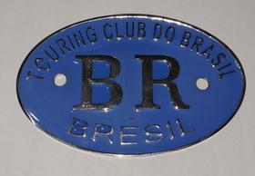 Emblema Placa Br Touring Club De Metal Cromado Emblema Placa Br Touring Club De Metal Cromado