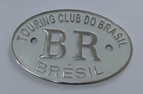 Emblema Placa Br Touring Club De Metal Cromado