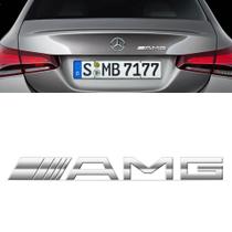 Emblema Porta Malas Cromado Amg Mercedes Benz Universal