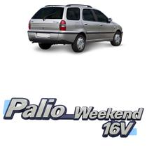 Emblema Porta Malas Palio Weekend 16V 1997 A 1999 Prata Emblema Porta Malas Palio Weekend 16V 1997 A 1999 Prata