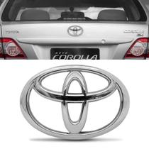 Emblema Porta Malas Toyota Corolla 2009 Até 2017 Cromado