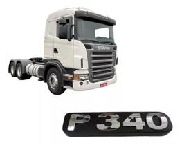 Emblema Potência P340 Moderno Cromado