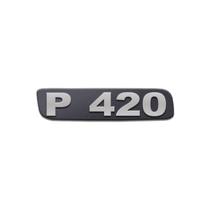 Emblema Potência Para Scania P420 Antigo - Cinza