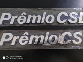 Emblema prêmio csl material acrílico com dupla face fácil aplicação