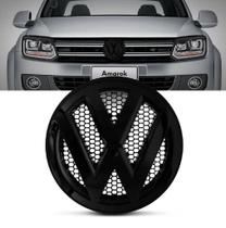 Emblema Preto Black Piano Grade Radiador Amarok 2010 a 2016 Emblema Preto Black Piano Grade Radiador Amarok 2010 a 2016