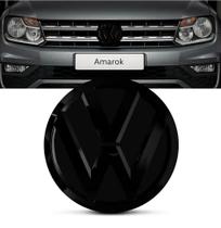 Emblema Preto Black Piano Grade Radiador Amarok 2017 a 2022 Emblema Preto Black Piano Grade Radiador Amarok 2017 a 2022