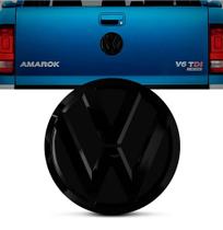 Emblema Preto Black Piano Tampa Traseira Amarok 2010 a 2021