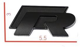 Emblema R Line Rline Vw Polo Virtus Tsi Msi Preto Black - Outras marcas