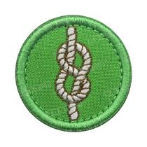 Emblema Redondo De 4CM Para Escoteiros Dos EUA, Patch De tiras autocolantes, Distintivo De Bordado Tático