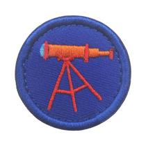 Emblema Redondo De 4CM Para Escoteiros Dos EUA, Patch De tiras autocolantes, Distintivo De Bordado Tático