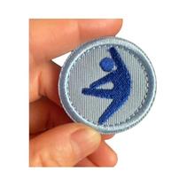 Emblema Redondo De 4CM Para Escoteiros Dos EUA, Patch De tiras autocolantes, Distintivo De Bordado Tático