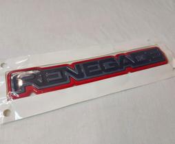 Emblema Renegade Porta Esquerda Vermelho Original Emblema Renegade Porta Esquerda Vermelho Original