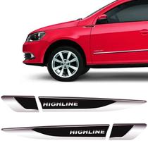 Emblema Resinado Aplique Lateral Volkswagen Highline Decorativo Par Emblema Resinado Aplique Lateral Volkswagen Highline Decorativo Par