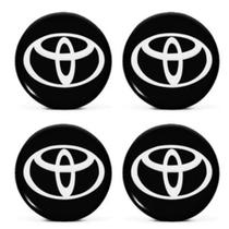 Emblema Resinado Calota Toyota Adesivo 48mm 4 Unidades