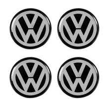 Emblema Resinado Calota Vw Adesivo 48mm 4 Unidades