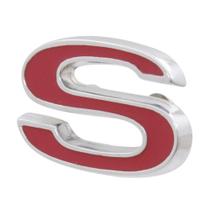 Emblema S Vermelho Grade Dianteira 1975 à 1979 Painel Traseiro 1973 à 1974 GM Chevrolet Opala SS - 39