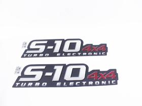 Emblema 's10 4x4 turbo eletronic' 2009 (estradão)