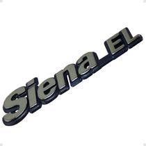 Emblema Siena EL 1996 1997 1998 1999 2000 Cromado Com Fundo Azul