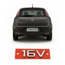 Emblema Sigla 16v Original Fiat Punto Emblema Sigla 16v Original Fiat Punto