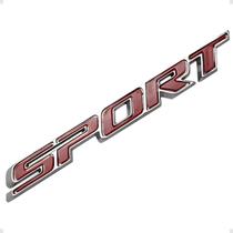 Emblema Sport Montana 2013 2014 2015 2016 Cromado Vermelho