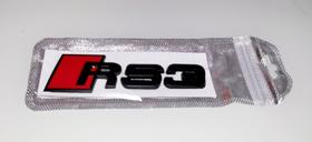 Emblema Tampa Mala Audi Rs3 Black Piano Preto 3D