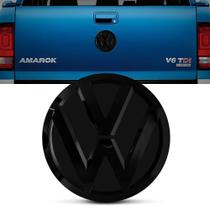 Emblema Tampa Traseira Caçamb Amarok 2010 A 2020 Black Piano