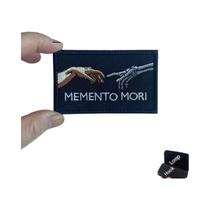 Emblema Tático Bordado De Caveira, Adesivo Para Mochila, Nunca Desista, Memento Mori, Aplique De
