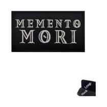 Emblema Tático Bordado De Caveira, Adesivo Para Mochila, Nunca Desista, Memento Mori, Aplique De