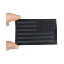 Emblema Tático Militar Com Bandeira Dos EUA 8x5CM, Refletivo IR, Com tiras autocolantes, Brilha No Escuro